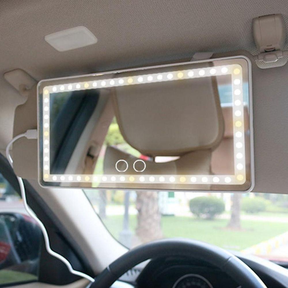 miroir pare-soleil de voiture LED مرآة التجميل حاجب الشمس للسيارة